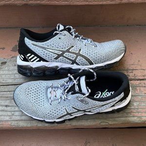 Asics Gel Quantum 360 5 Knit Gray Black White Running Shoes Women's Size 7.5